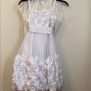 Summery white chiffon dress